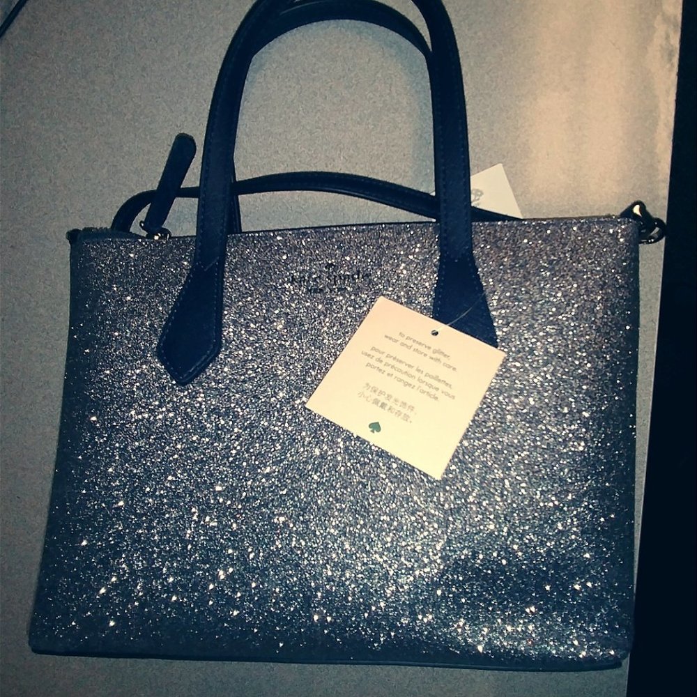 kate spade glitter satchel